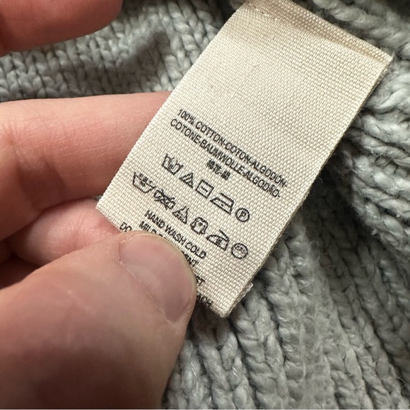 Free People Henley Sweetheart Cropped Sweater XS Knit Cotton Button Front - Picture 7 of 10